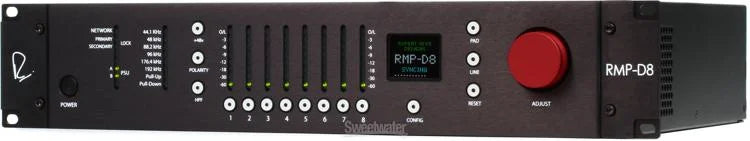 Rupert Neve Designs RMP-D8 8-channel Class-A Remote Control Dante Microphone Preamp (Digitally Connected)